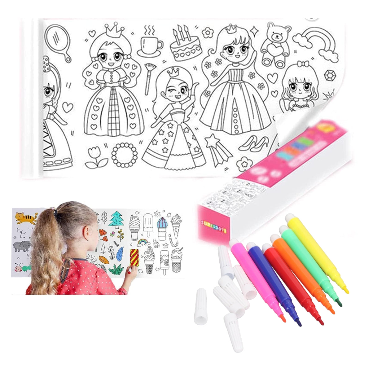Rollo de Dibujo para Niños 3 Metros