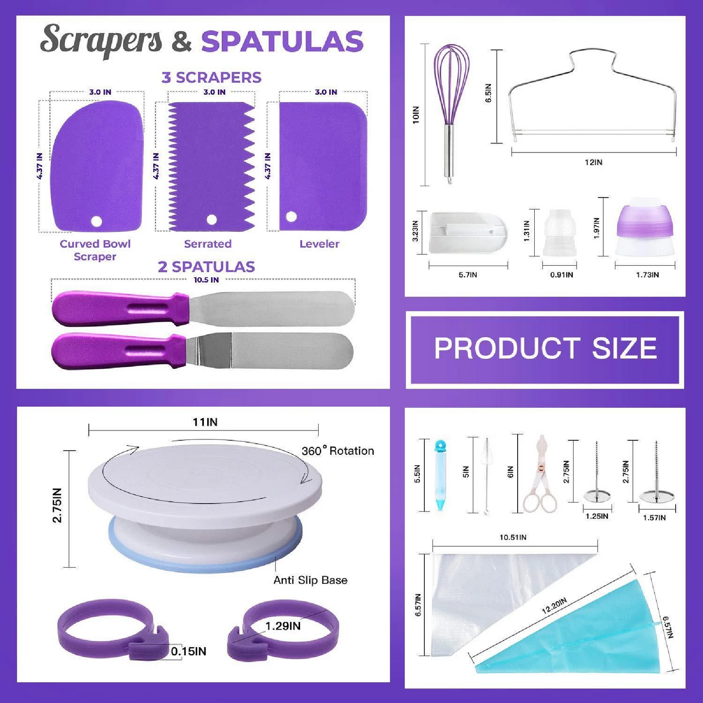 Kit Pastelería Decoración 137 Piezas