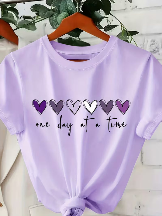 Camiseta Estampado Corazones