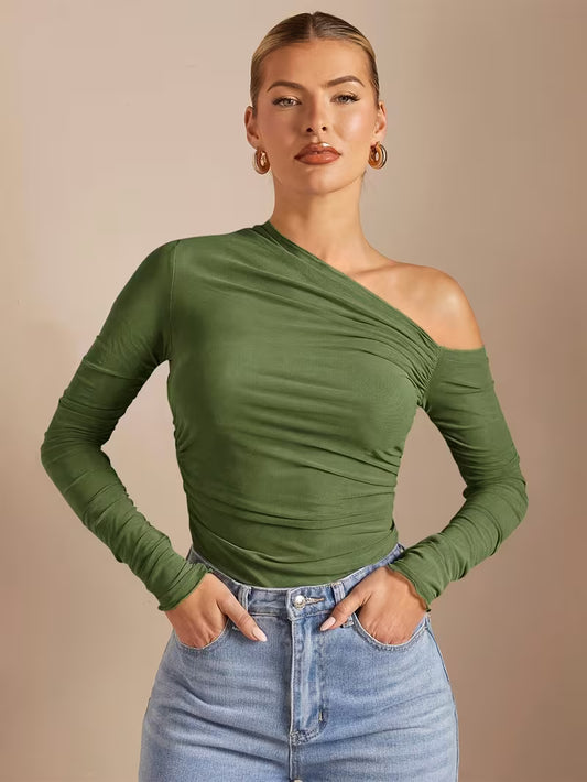 Blusa Hombros Descubiertos con Mangas