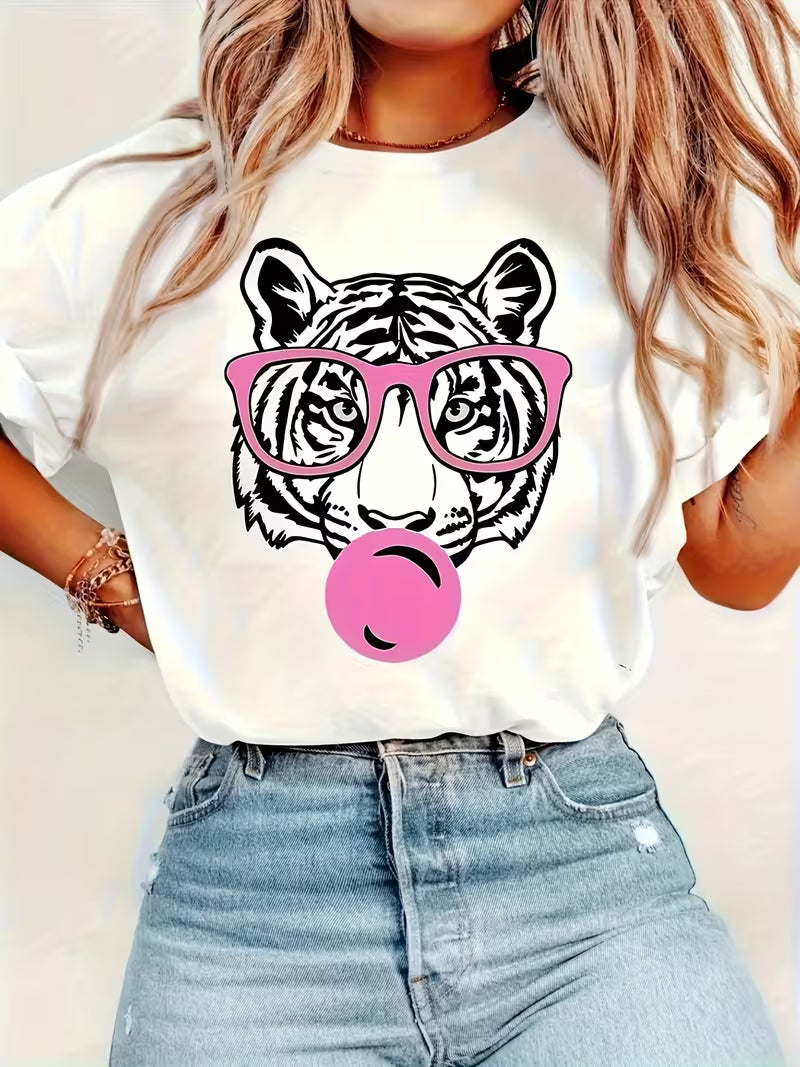 Camiseta Blanca Cuello Redondo