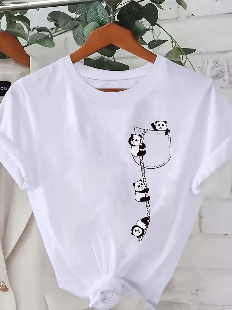 Camiseta Estampado Panda