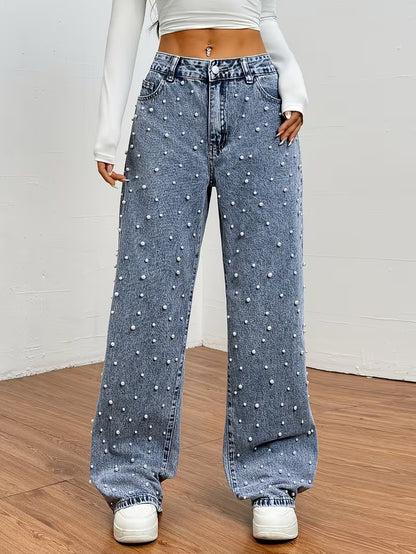 Jeans con Perlas