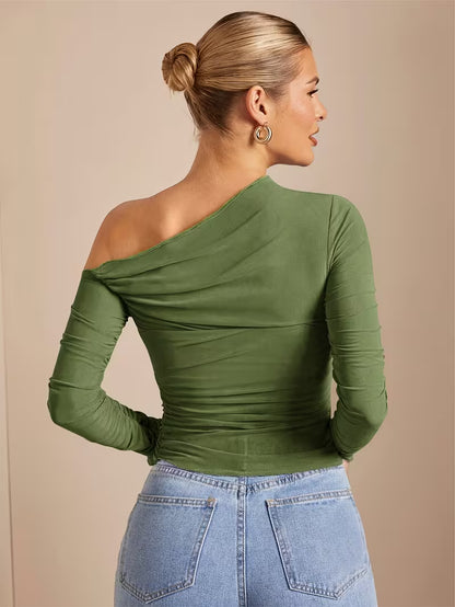Blusa Hombros Descubiertos con Mangas
