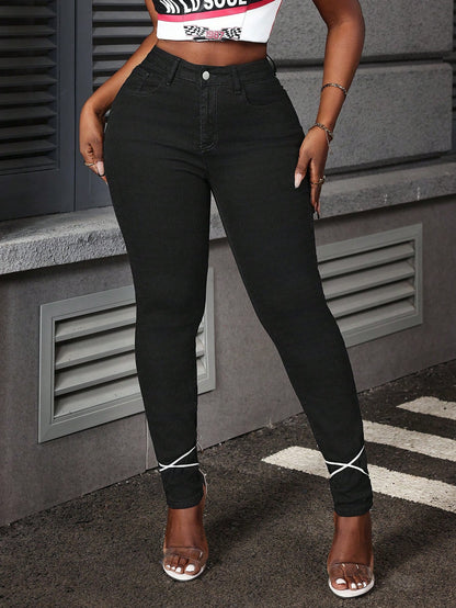 Jeans casuales y versátiles con bolsillos