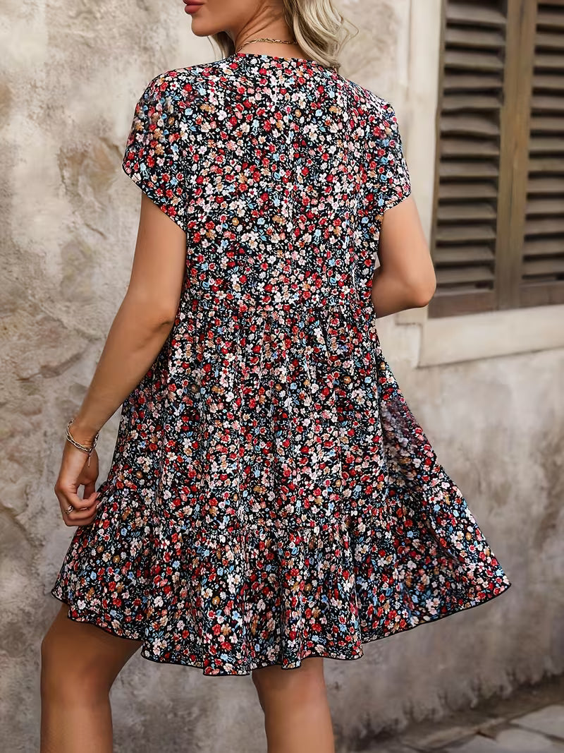 Vestido manga corta