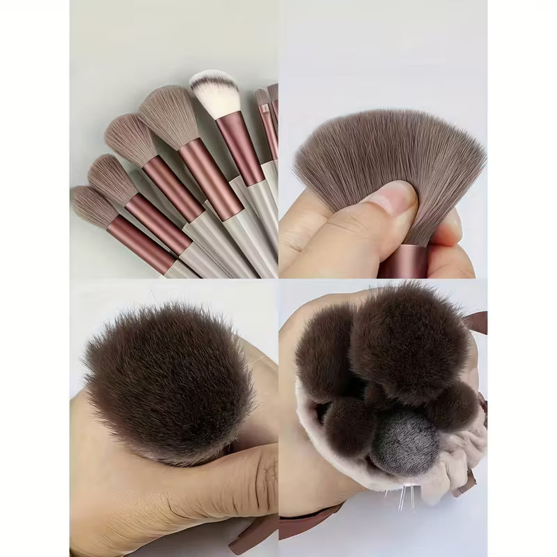 Conjunto completo de 13 brochas de maquillaje profesionales