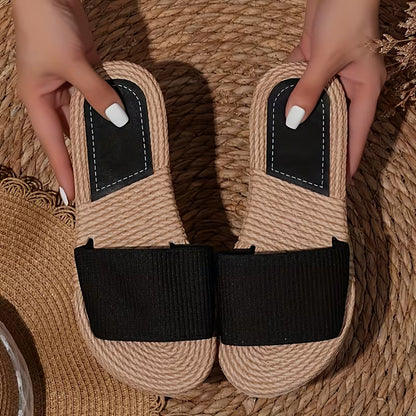 Sandalias Planas Suela Tejida