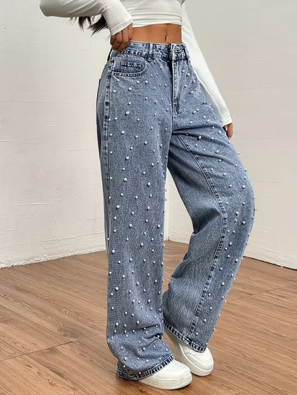 Jeans con Perlas