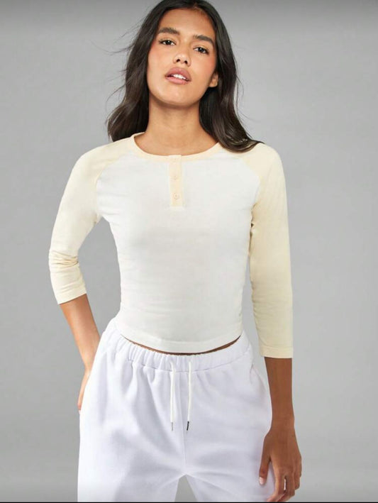 Blusa blanca manga larga