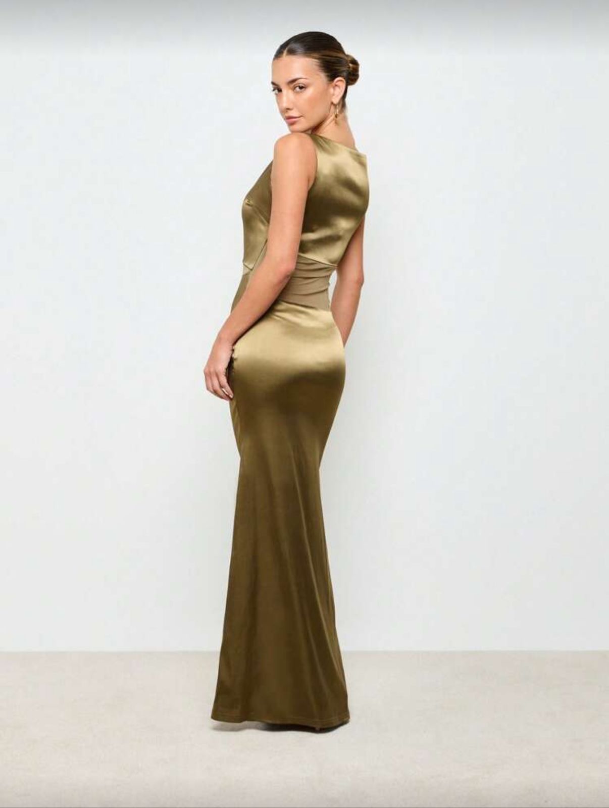 Vestido de noche elegante verde