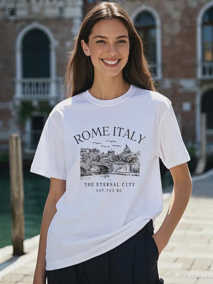 Camiseta Estampado Roma
